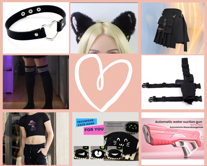 Femboy Agent Techwear Set NEW 2024, Geheime Mission Edition, 3 Sets Included, Kawaii Kit, Y2K Clothing, Anime Shirt