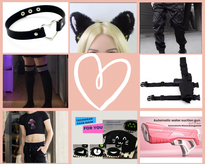 Femboy Agent Techwear Set NEW 2024, Geheime Mission Edition, 3 Sets Included, Kawaii Kit, Y2K Clothing, Anime Shirt