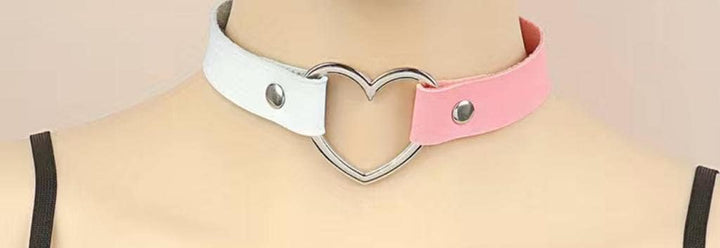 Femboy choker with heart - Femboyzone