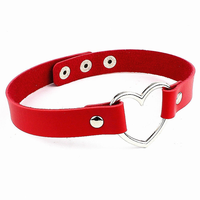 Femboy choker with heart - Femboyzone