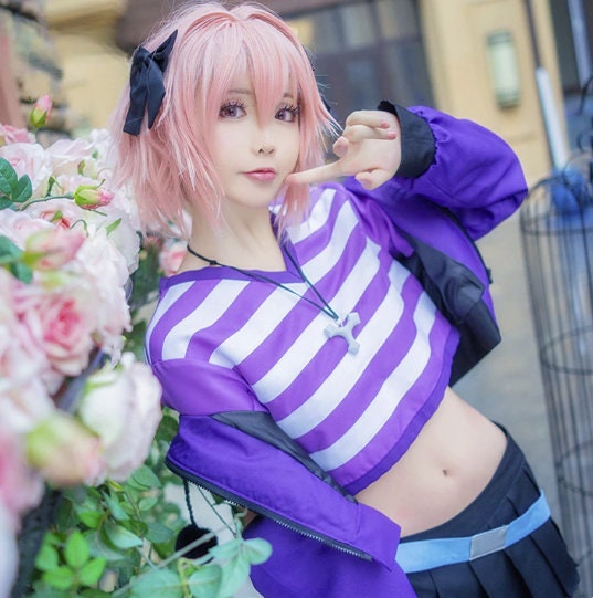 Astolfo Cosplay School Uniform, Anime Sailor Dress, Fate Apocrypha Costume, Femboy Clothing - Femboyzone